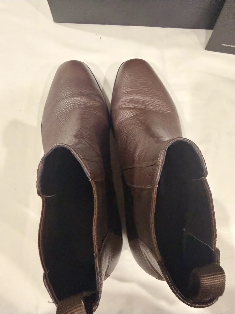 COACH Men’s Brown Pebbled Leather Chukka Chelsea Boots